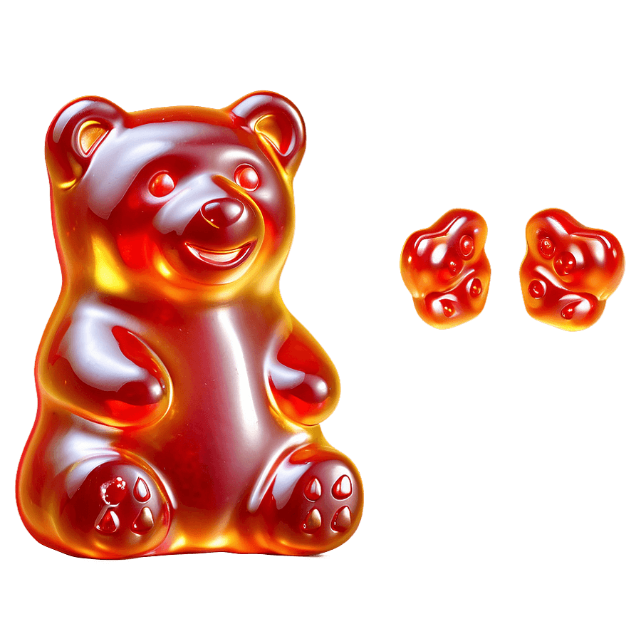 Shiny Gummy Bear Candy PNG slq33