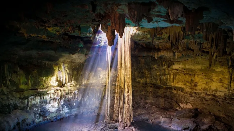 Underground cave wallpaper