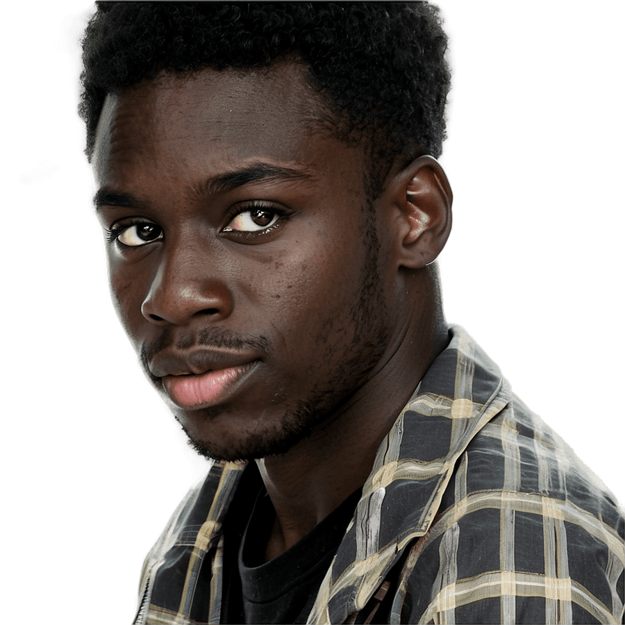 Young Black Man PNG lin28