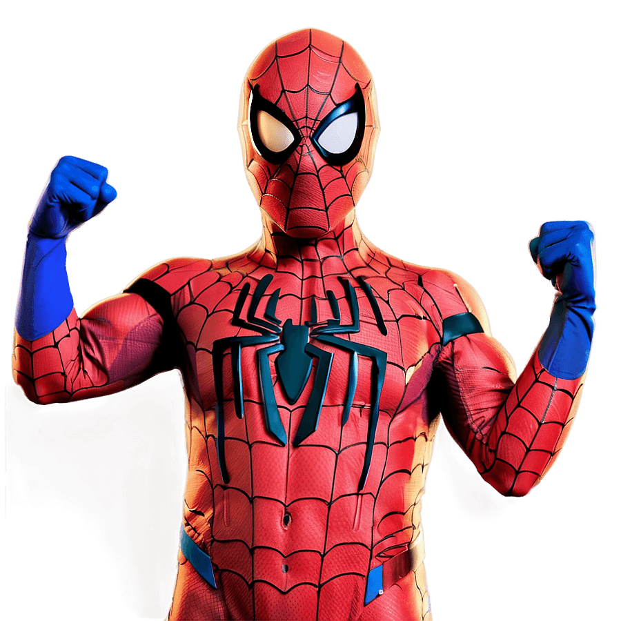 Spidey Victory Pose PNG puq