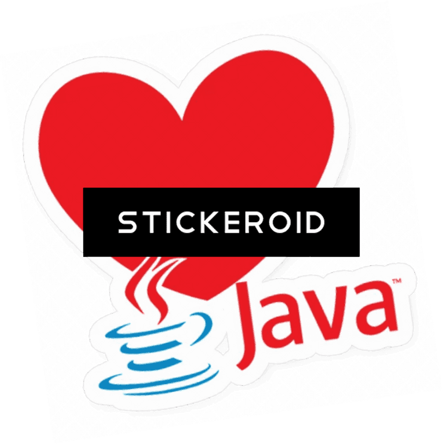 Java Logowith Heart Background