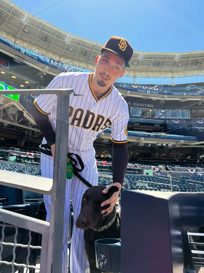 Blake Snell With Dog