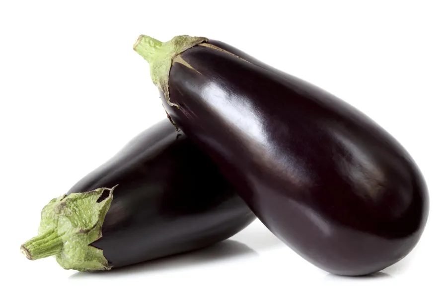 Two Black Nadia Eggplants