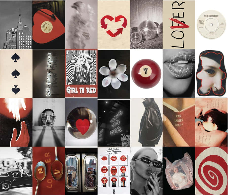Collage Estetico di Downtown Girl