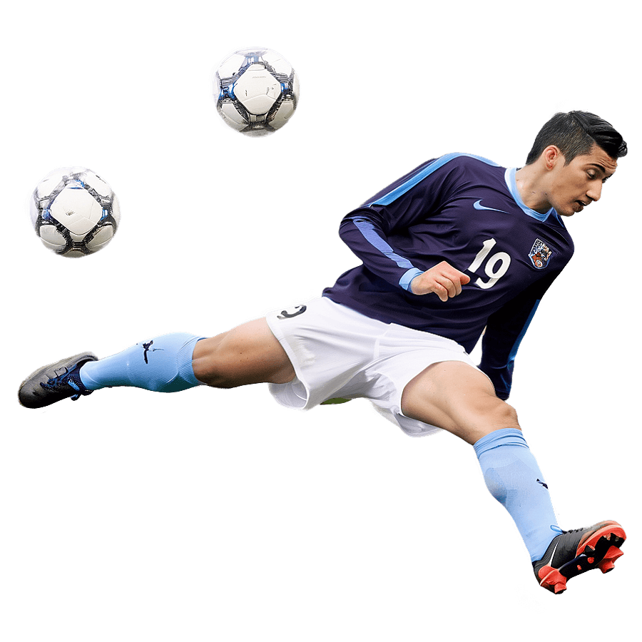 Soccer Player Action Shot PNG tyr