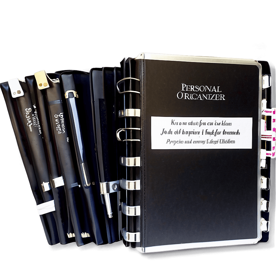 Personal Organizer Binder PNG 26