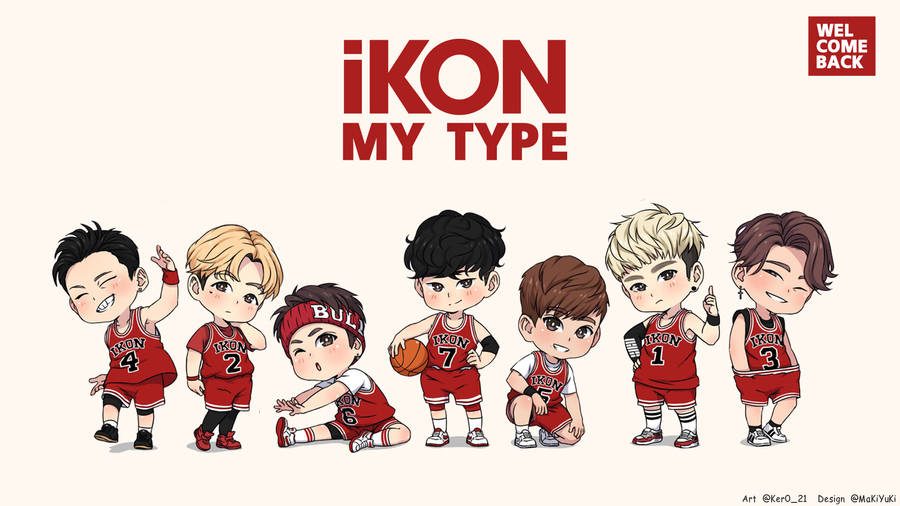 Jagskulle översätta "IKon Chibi My Type" till "IKon Chibi Min Typ" på svenska. Detta kan vara en beskrivning av en tapet eller bakgrundsbild för en dator eller mobil enhet som visar en ikon (till exempel en symbol för en app eller programvara) i chibi-stil, eller en förminskad japansk karaktär. "My Type" kan tolkas som "min stil" eller "min smak".