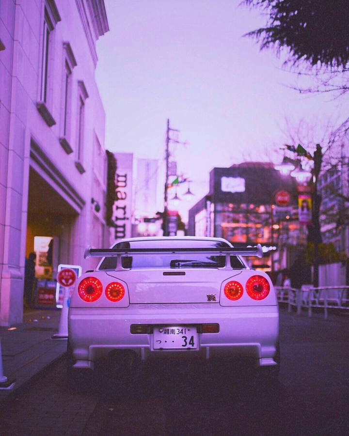 Download Jdm Aesthetic Skyline Gt-r Wallpaper | Wallpapers.com