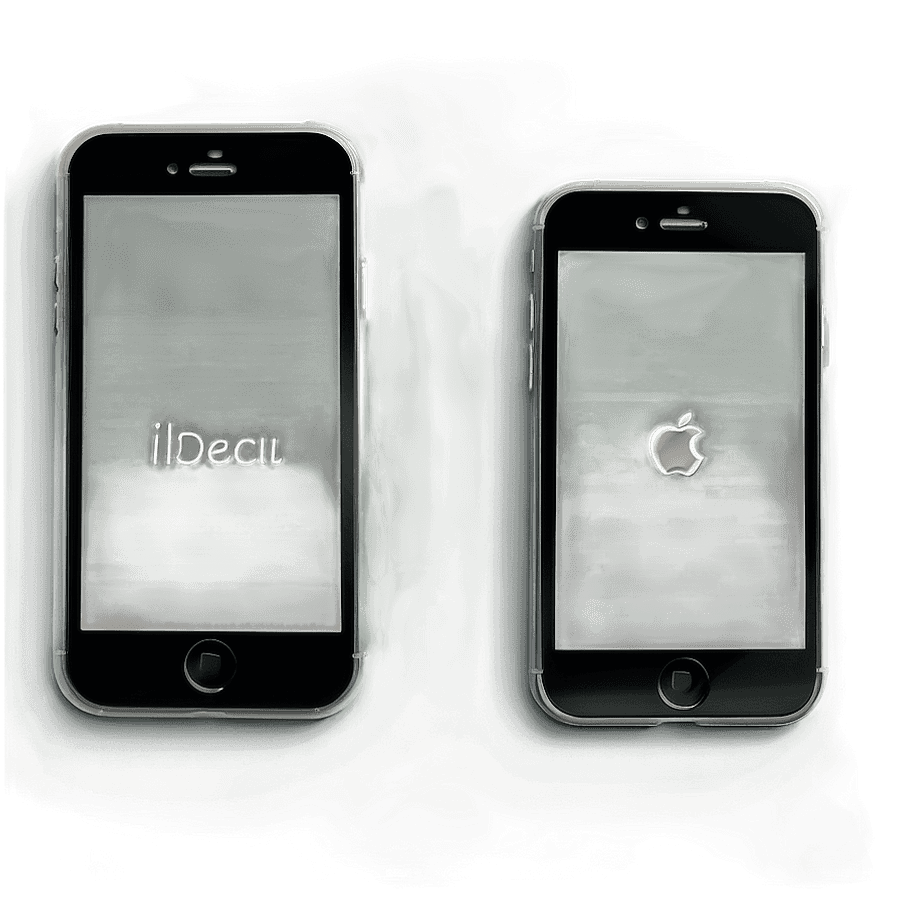 3D iPhone Display Mockup PNG rqk