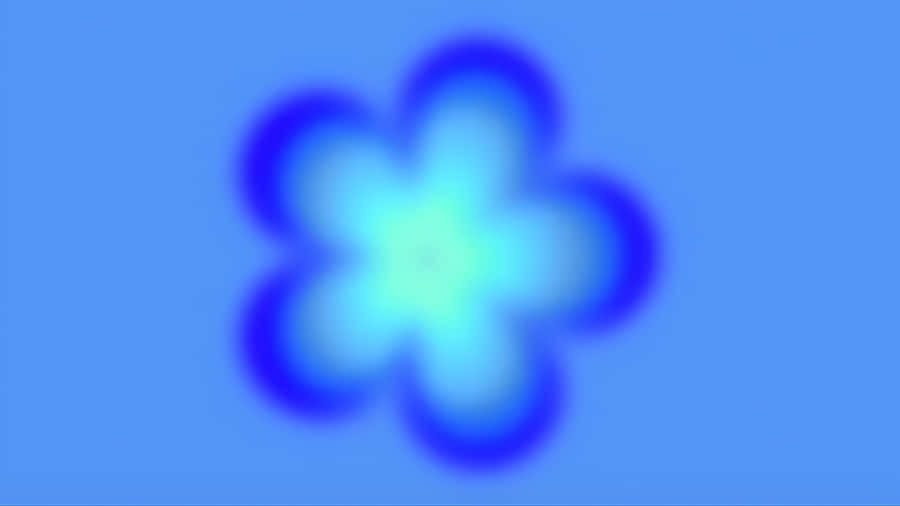 Blauwe Aura Bloemvorm