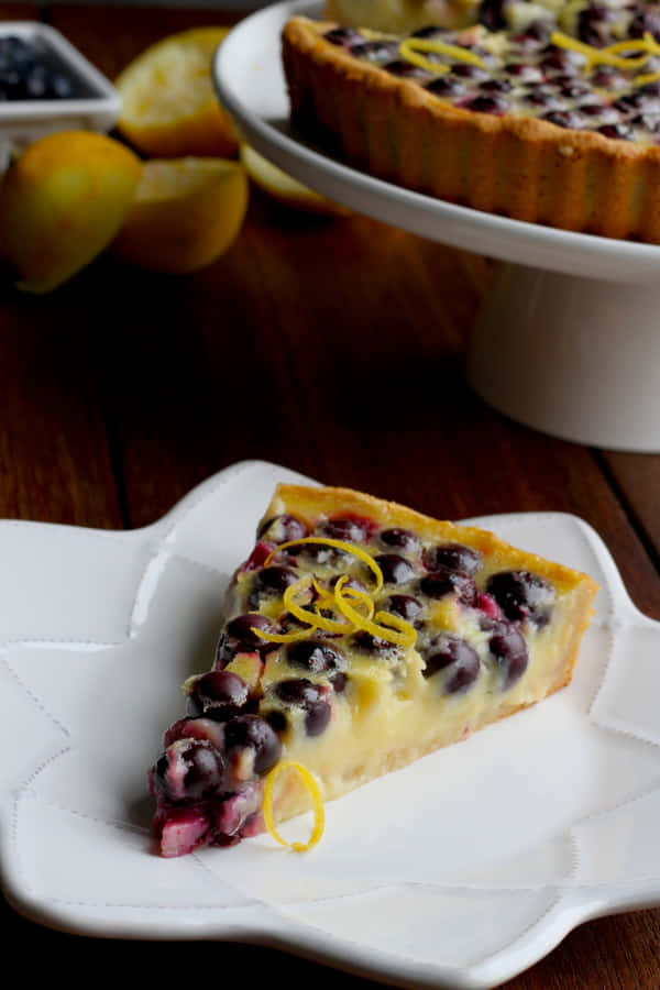 Leckererfrisch gebackener Blaubeerkuchen
