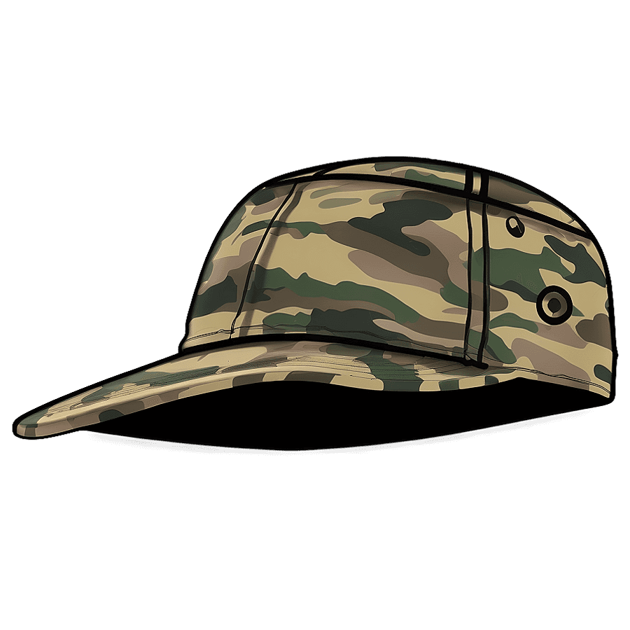 Camouflage Soldier Hat PNG 34