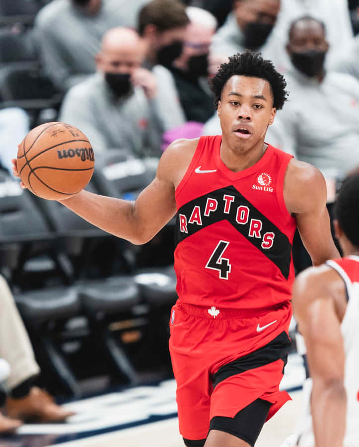 Scottie Barnes Toronto Raptors Action Shot