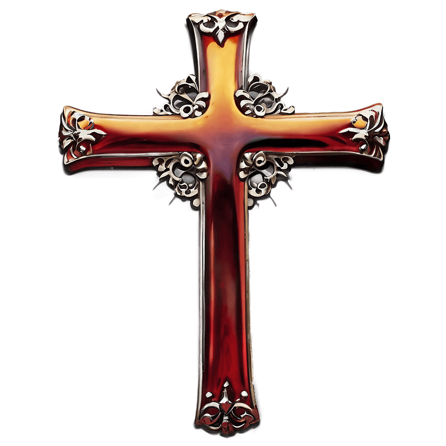 Simple Gothic Cross PNG 12