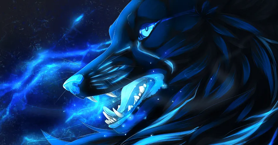 Galaxy Wolf background