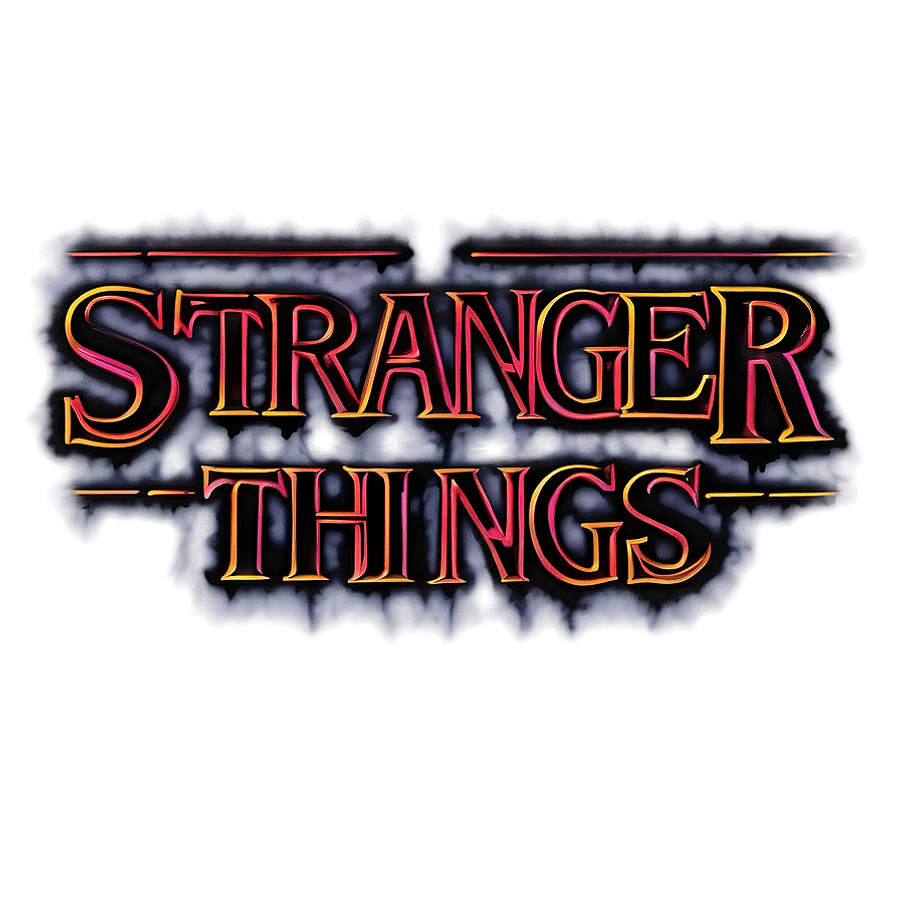 Fan Art Stranger Things Logo PNG enu78