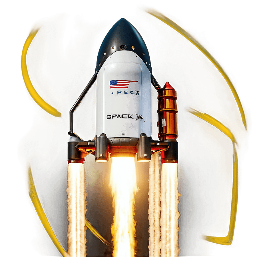 SpaceX Commercial Spaceflight PNG yyv30