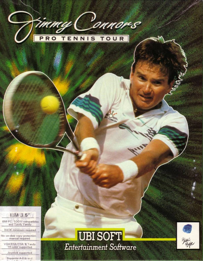 Download Jimmy Connors Pro Tennis Tour Poster Wallpaper | Wallpapers.com