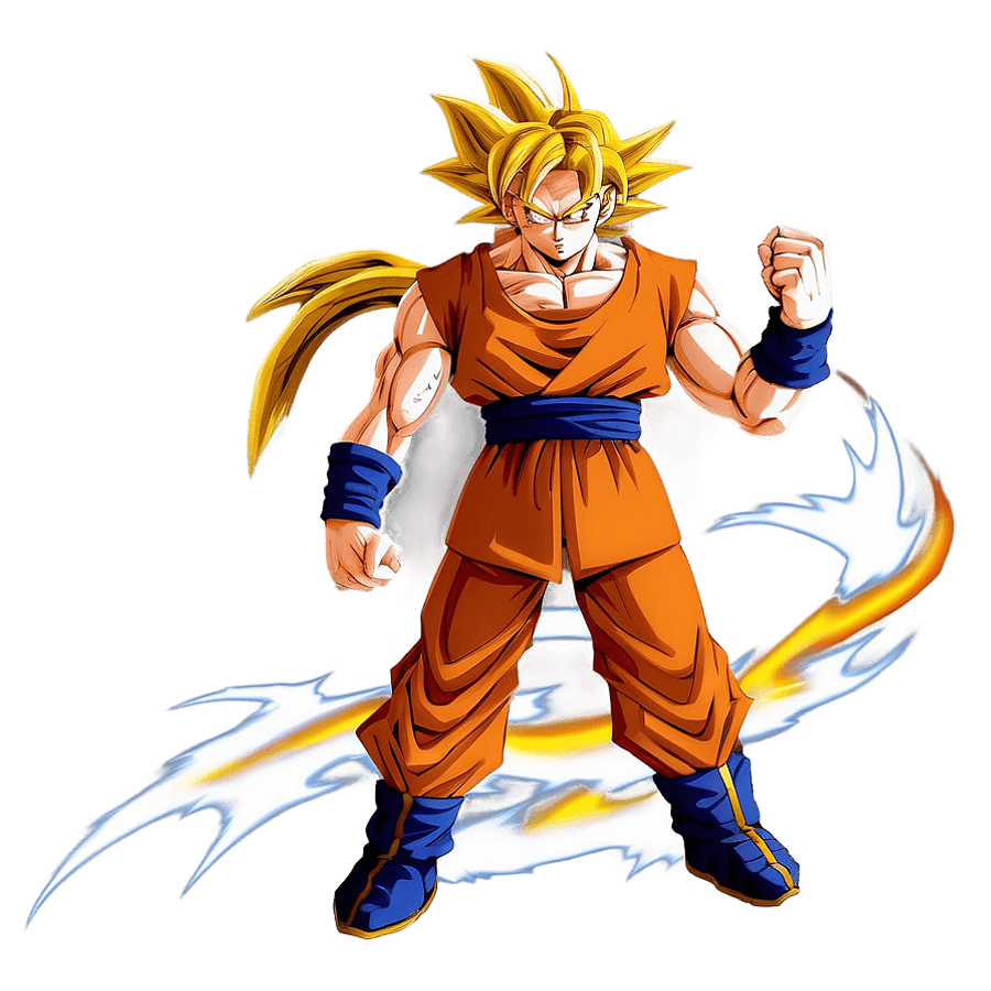 Goku Ready for Battle PNG wuq