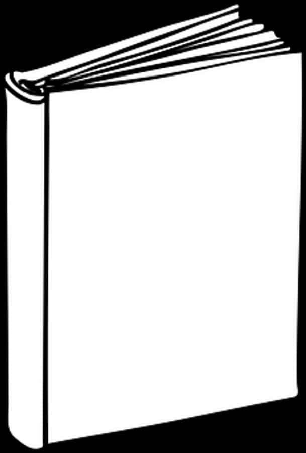 Standing Book Icon Blackand White