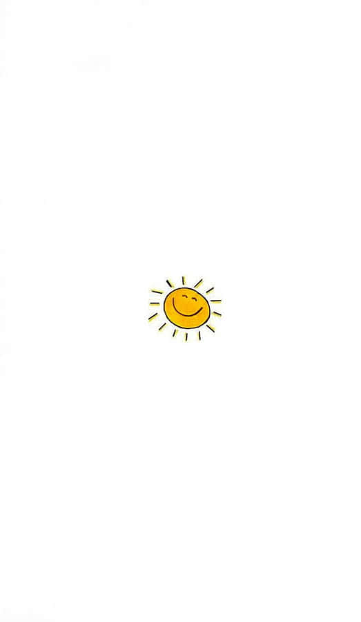Papelde parede estético com rosto sorridente, tamanho 900 x 1549