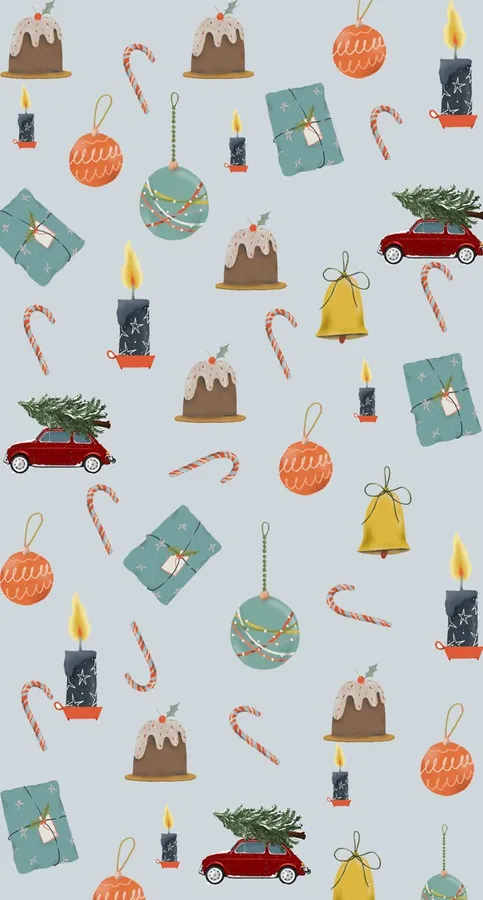 Festive Holiday Pattern Background
