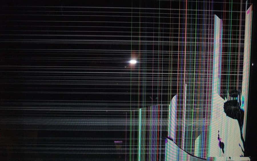 Umatela de televisão com uma variedade de imagens LCD de alta definição.