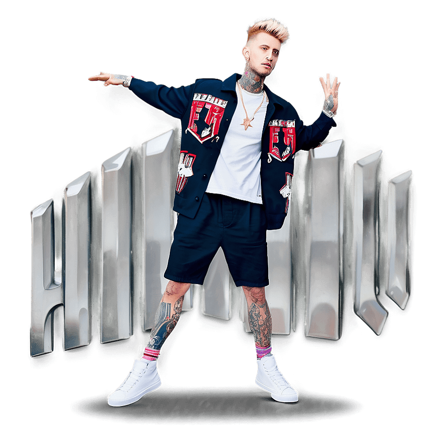 Machine Gun Kelly Signature Pose PNG jvf12