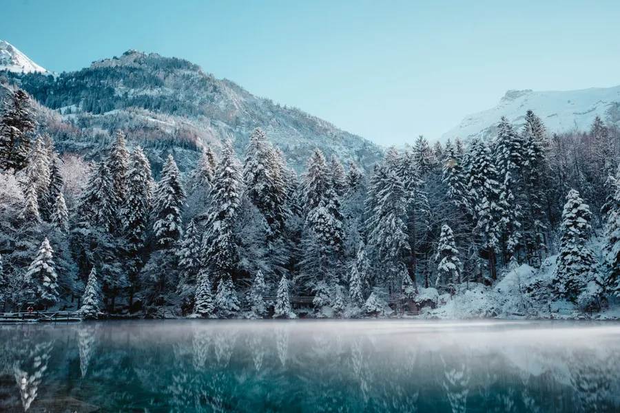 Snow Aesthetic Reflection wallpaper