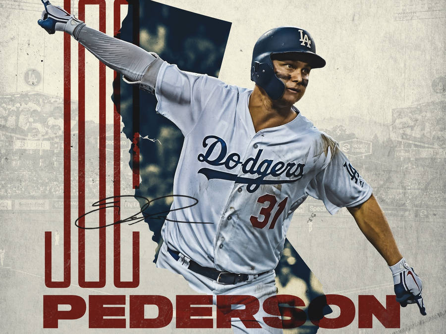 Download Joc Pederson Dodgers Fanart Wallpaper | Wallpapers.com