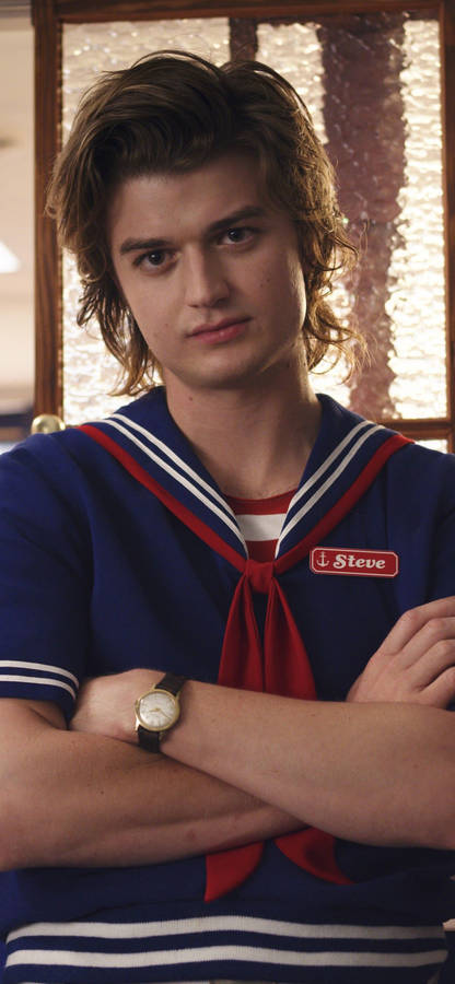 Download Joe Keery Stranger Things Steve Wallpaper | Wallpapers.com