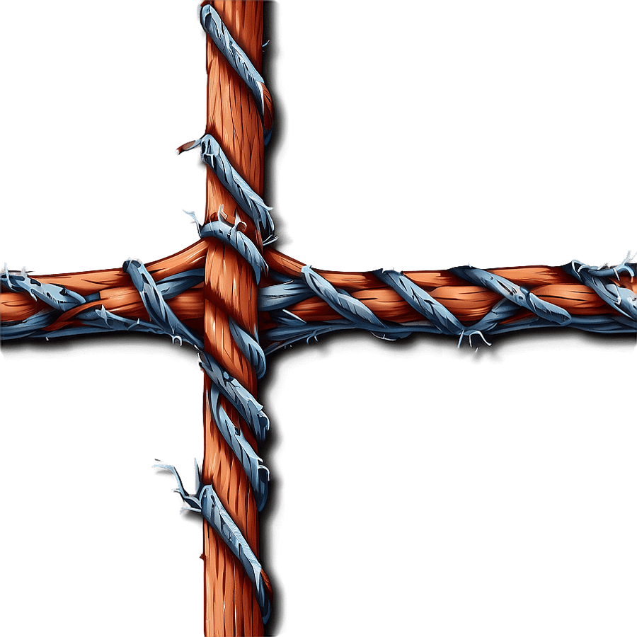 Vintage Barb Wire Design PNG ijl