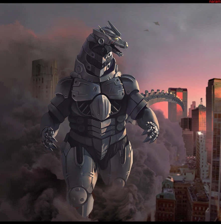 RobotGodzilla 1024 x 1039 bakgrundsbild