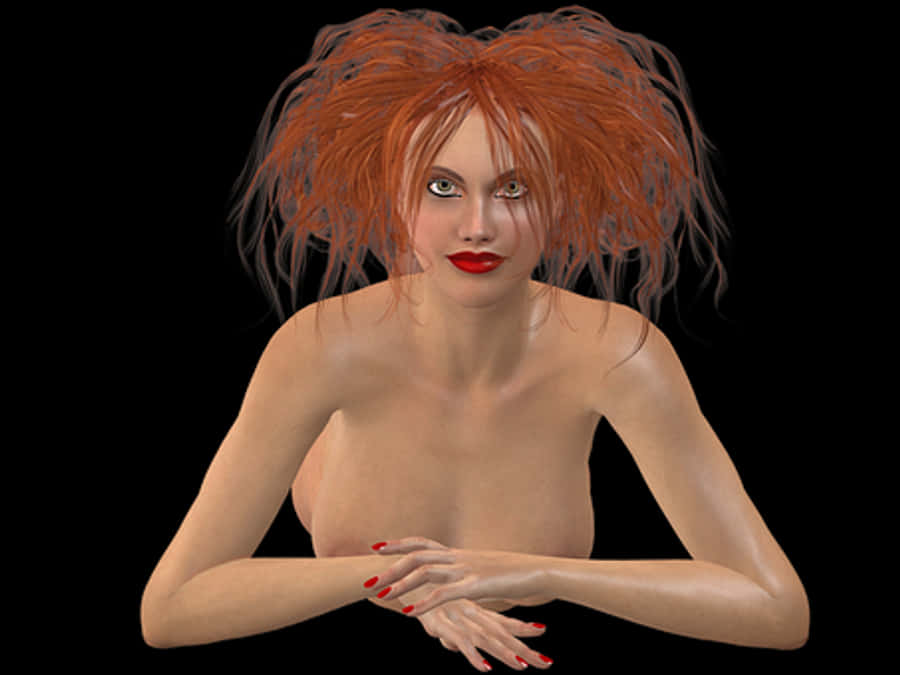 Red Haired3 D Model