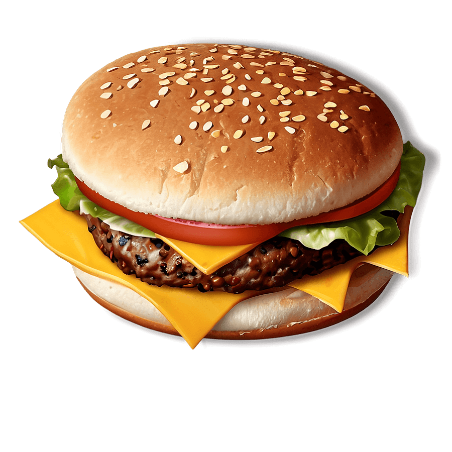 Cheese Burger Cartoon PNG 29