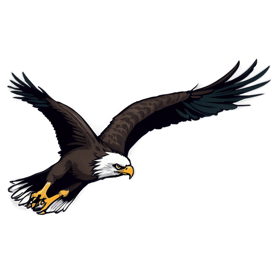 Hand Drawn Eagles PNG 69