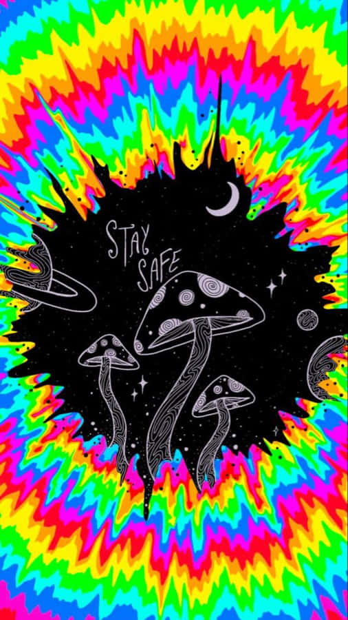 Trippy Pilz Universum Hintergrund