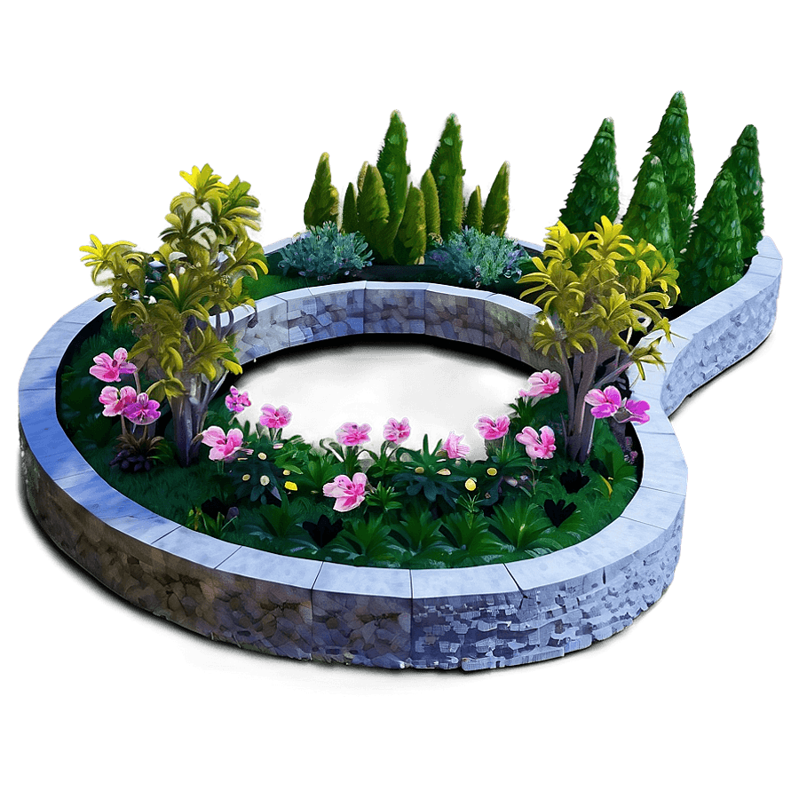 Floral Paradise Garden PNG 70