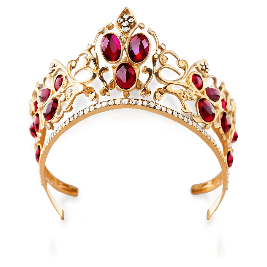 Elegant Gold Crown PNG 05252024