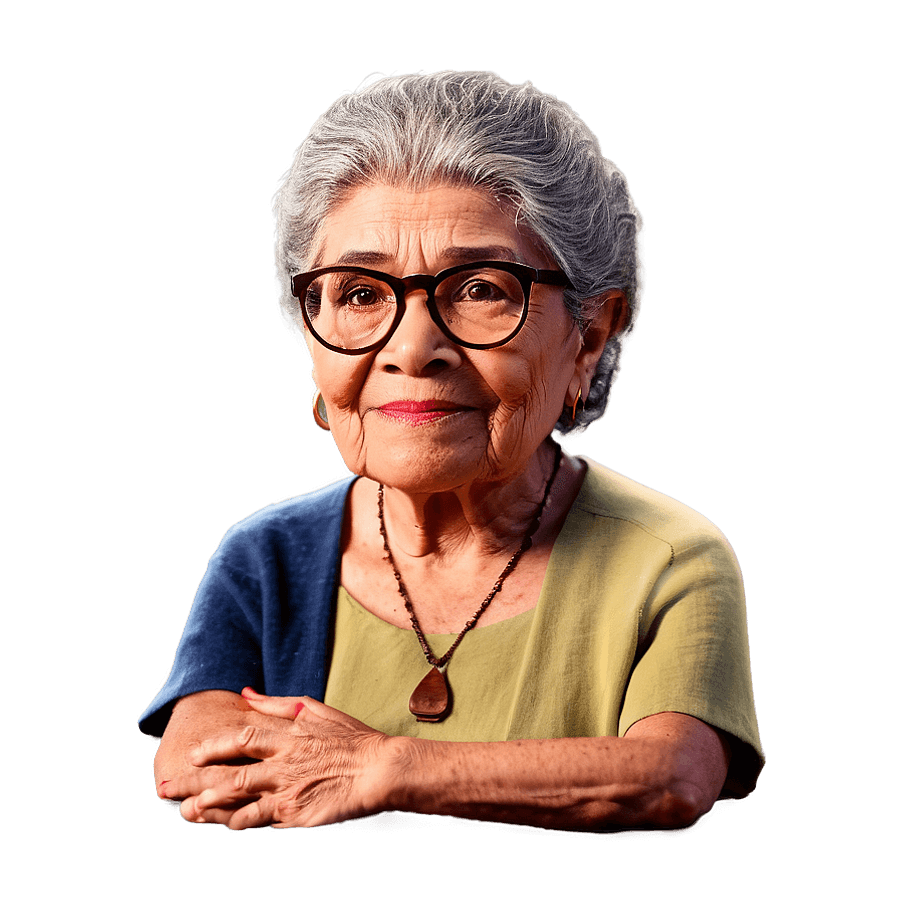 Wise Abuela Character PNG 06292024
