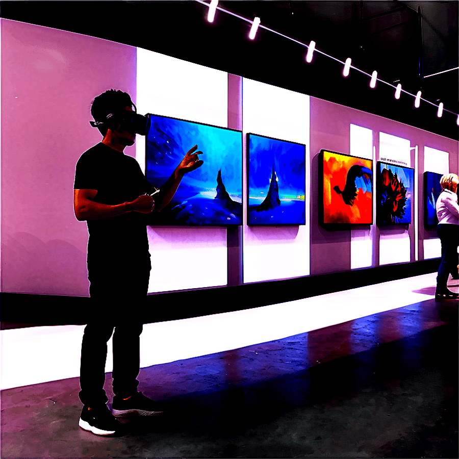 Virtual Reality Art Gallery PNG lyf24
