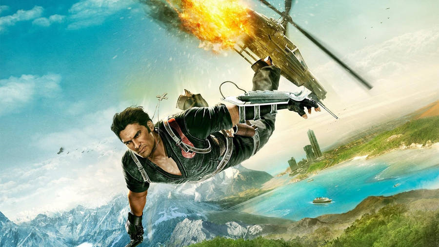 Download Just Cause 2 Game Poster Wallpaper | Wallpapers.com