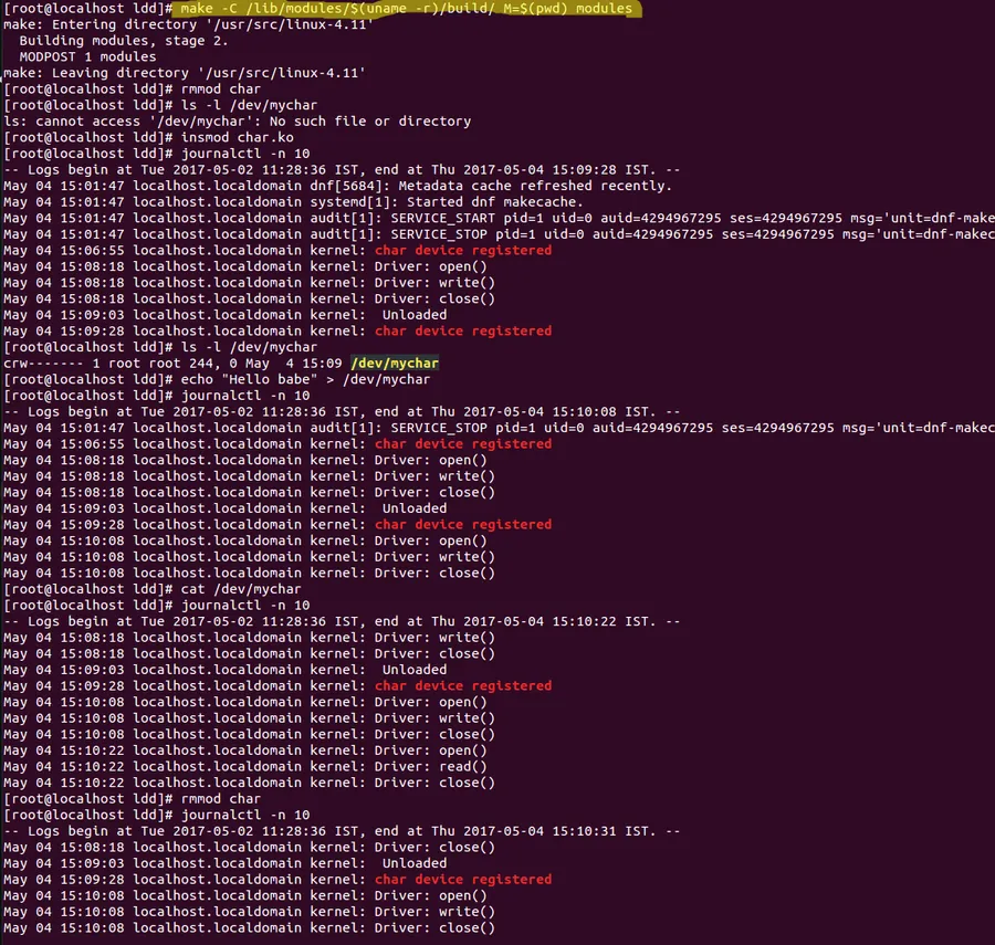 Kernel Driver Modules