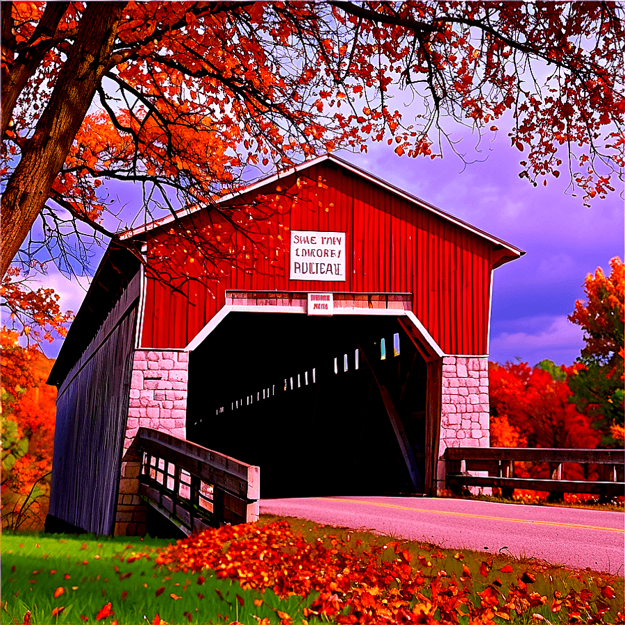 Michigan Covered Bridge PNG phd88