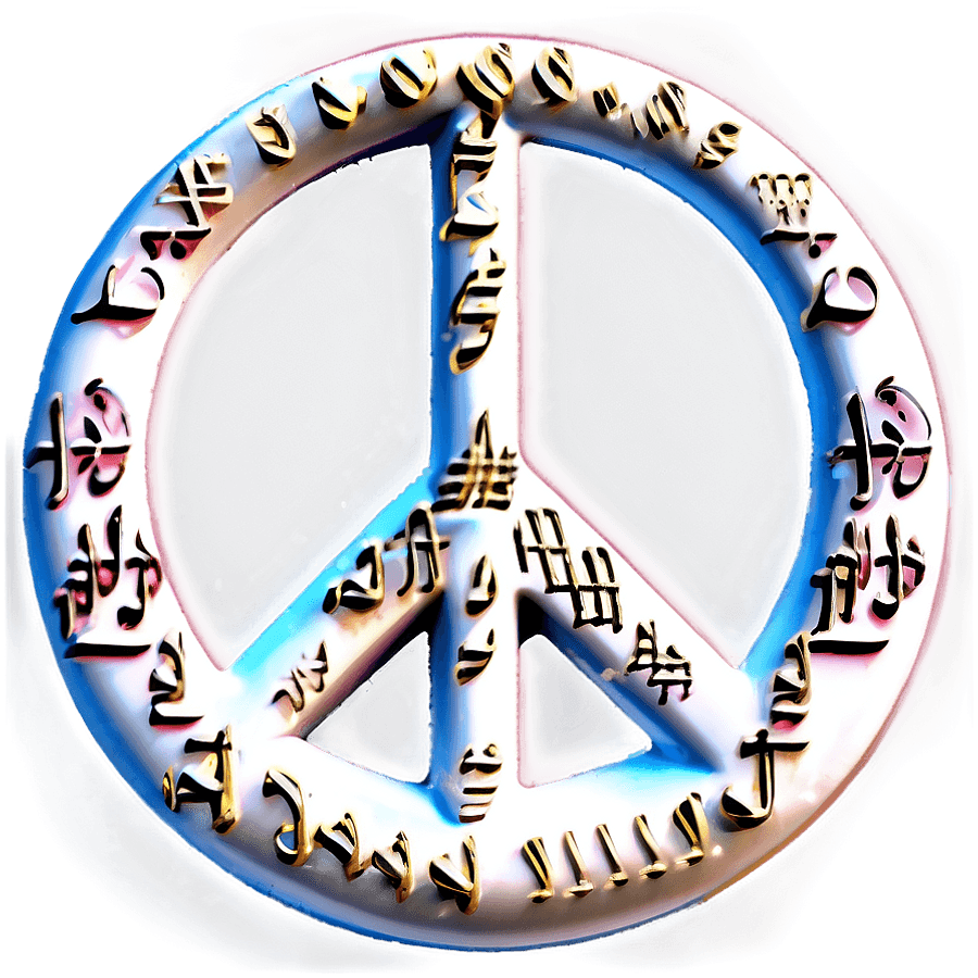World Peace Music Note PNG 06242024