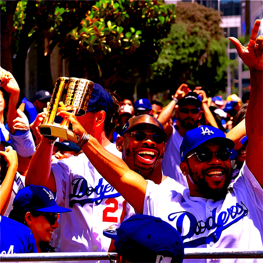 Dodgers Championship Parade PNG ell