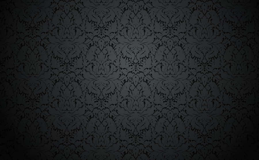Padrão Elegante de Damask Preto