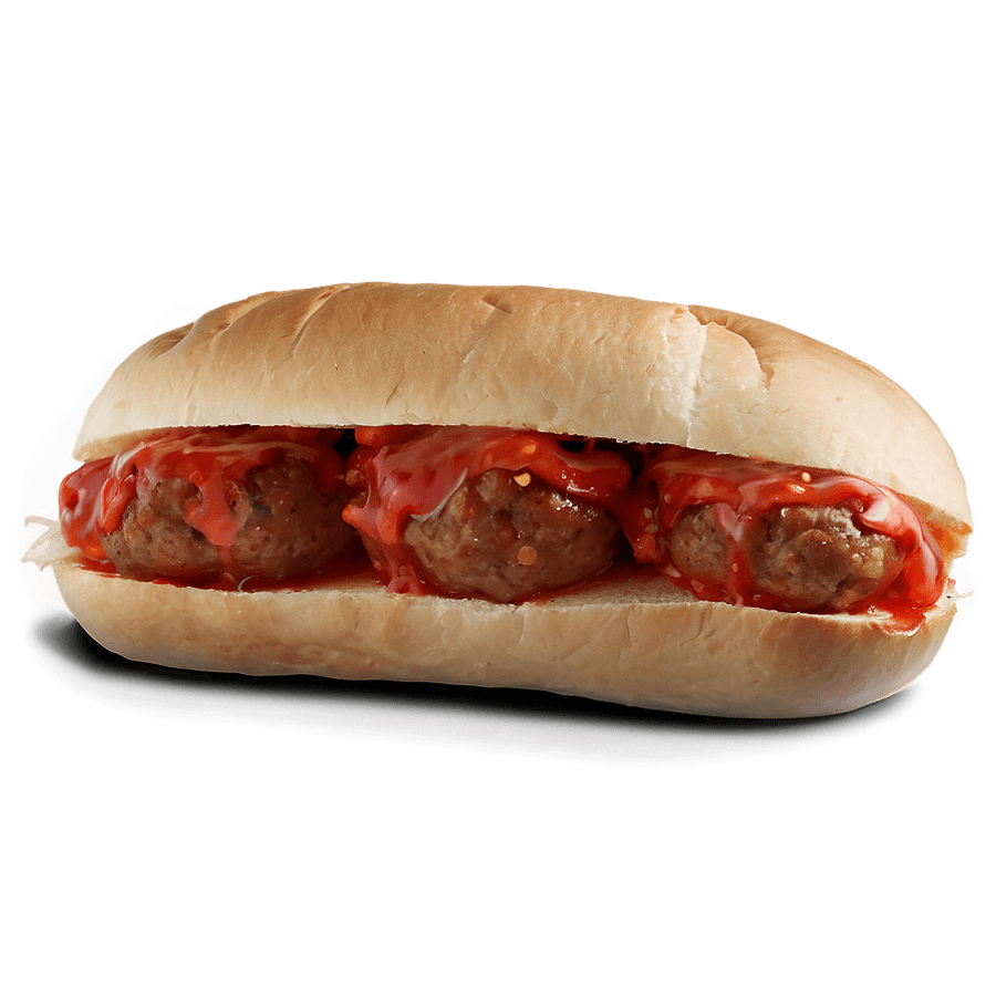 Meatball Sub Sandwich PNG 13