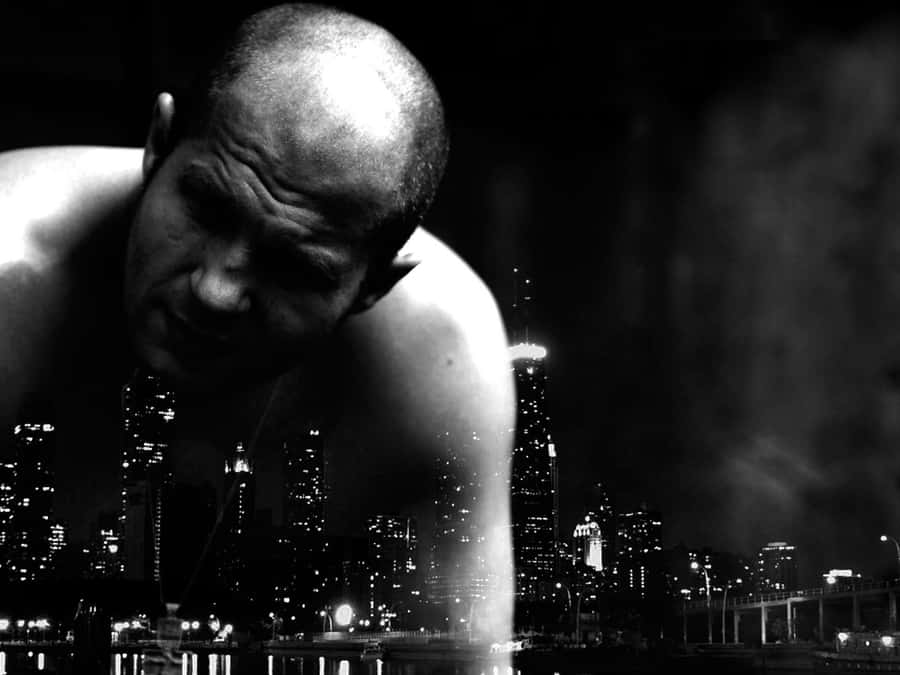 Russisk Mixed Martial Artist Fedor Emelianenko Gråskala Tapet