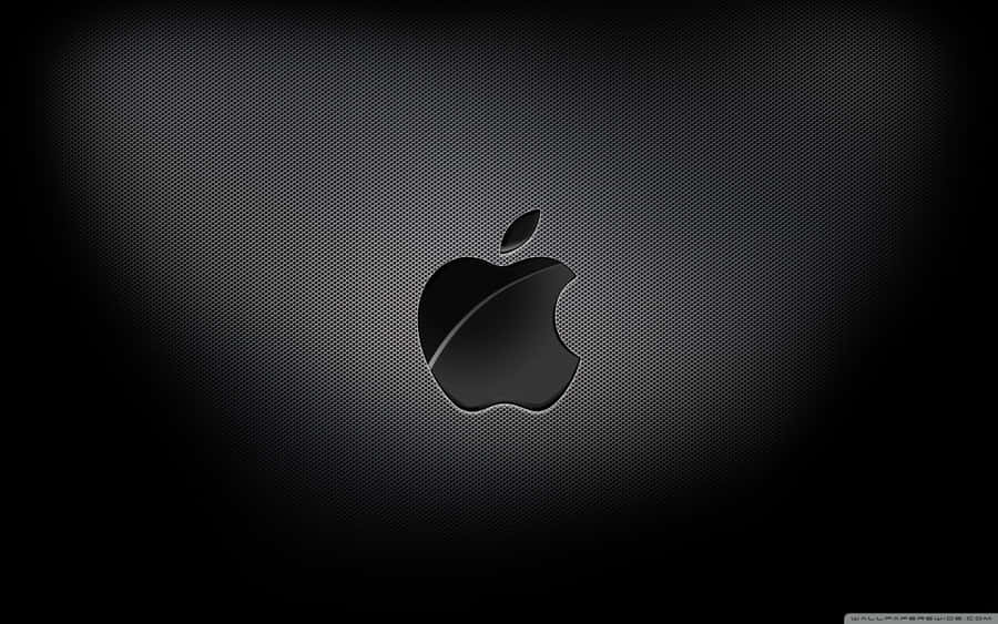Skåret sort Apple Logo tapet